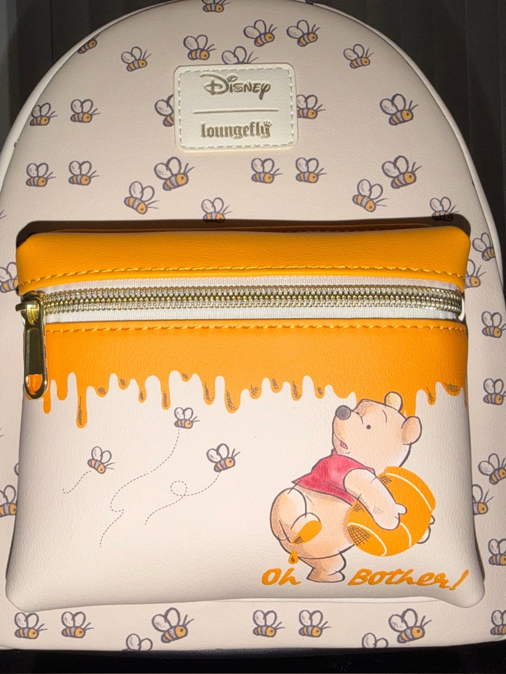 Disney Winnie the Pooh Honey Drip Mini Backpack - Cream/Yellow - Picture 6 of 10